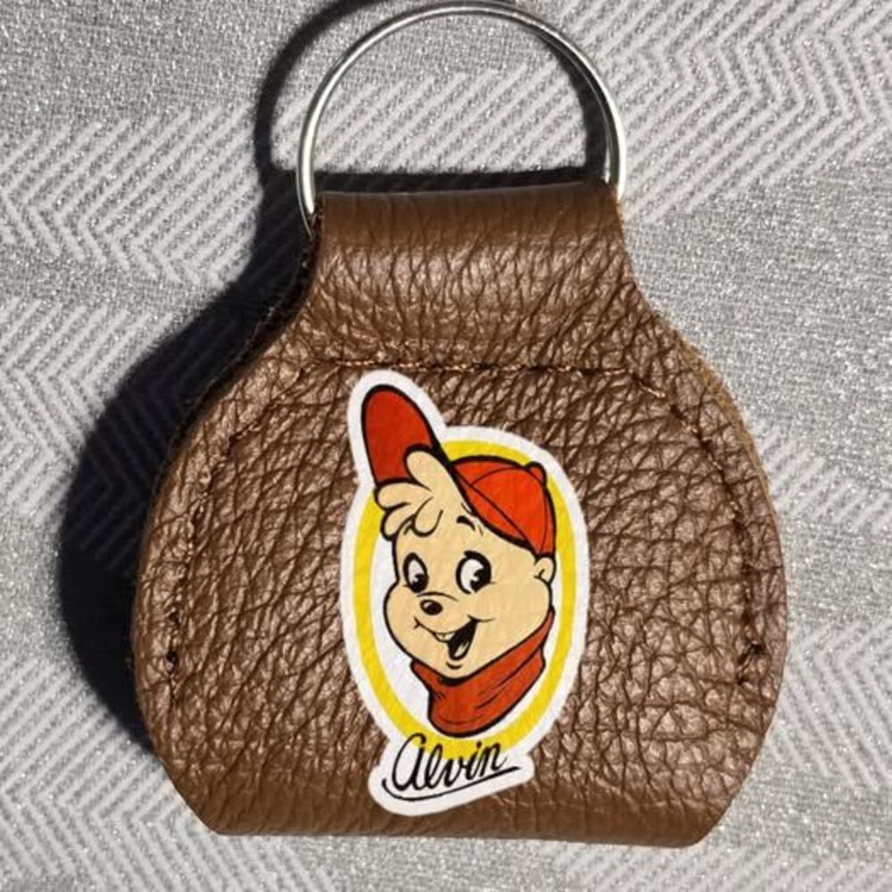 Alvin Fan Art Shopping Cart Coin Keychain
